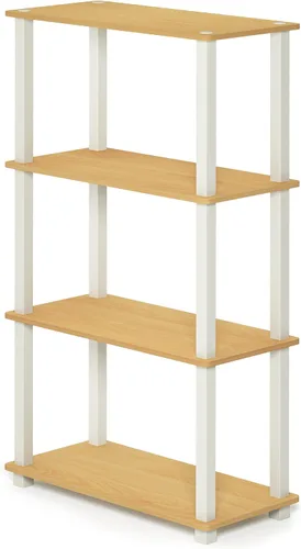 Vista 54 de Furinno Turn-N-Tube Organizador de encimera de cocina, estante organizador de encimera de esquina de 2 niveles, estante esquinero, para cocina