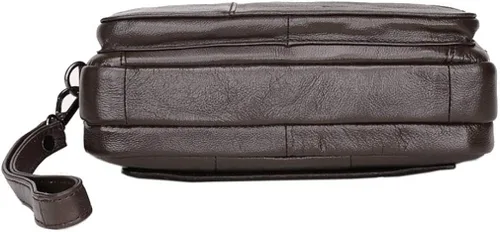 Vista 8 de KPYWZER Bolso de mano de cuero para hombre