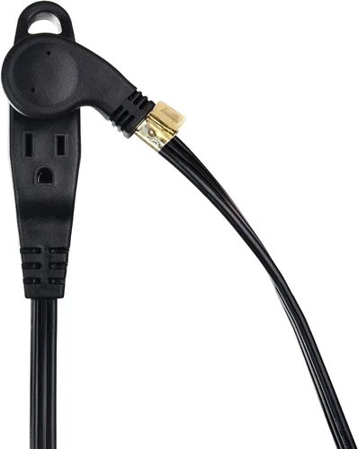 Vista 7 de Cable Matters Paquete de 2 cables de extensión de enchufe plano de 13A 1625W 125V de 3 tomas, 6 pies