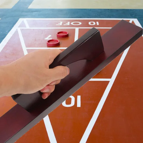 Vista 7 de WOONEKY Shuffleboard Cepillo de limpieza de mesa Shuffleboard Pucks Cepillo de mantenimiento Herramienta de tejo Suministros de tejo