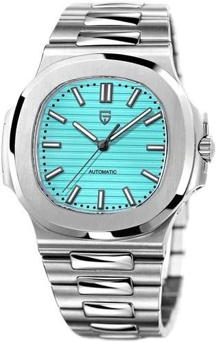 Vista 8 de Pagani Design - Reloj automático para hombre, ST16, azul cielo, cristal de Azul marino PD-1728