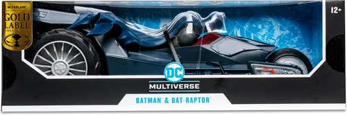 Vista 10 de McFarlane DC Multiverse Batman & Bat-Raptor Gold Label Paquete de 2 – Increíblemente detallado coleccionable con ultra articulación, vehículo y DC