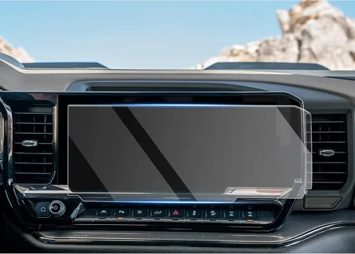 Vista 12 de CDEFG Protector de Pantalla Silverado 2022-2025 2026 para Camioneta Pickup Chevy Silverado 2022-2025 2026 Protector de Pantalla del Cluster