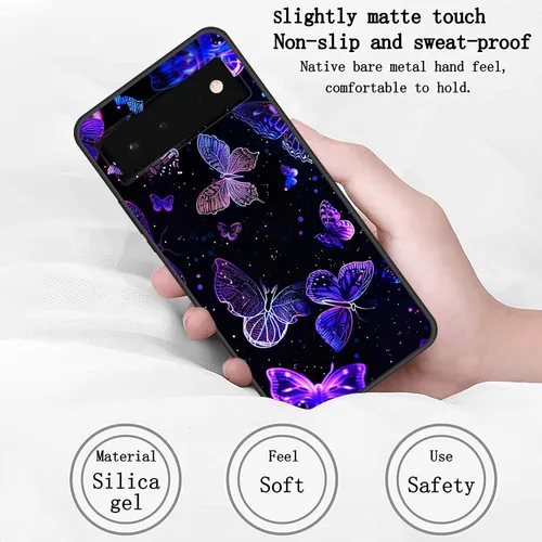 Vista 205 de Funda delgada para Google Pixel 4 XL, funda delgada de silicona de TPU suave a prueba de golpes para Google Pixel 4 XL, astronauta Galaxy