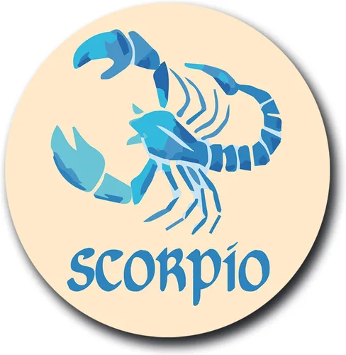 Vista 8 de Magnet Me Up Calcomanía magnética para nevera con signo del zodiaco Acuario, redondo de 5 pulgadas, colección fresca, perfecta para refrigerador