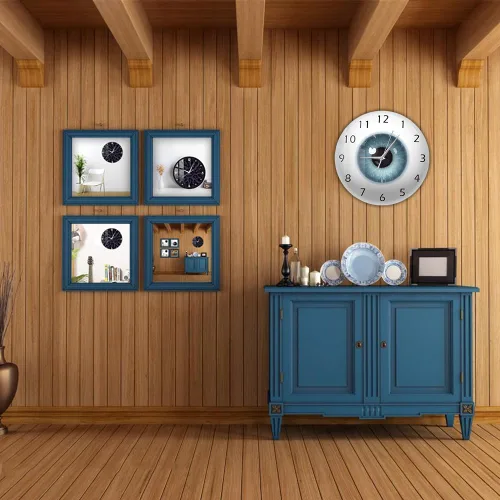 Vista 4 de The Geeky Days Reloj de pared silencioso con diseño de ojo pupila visión visión oftalmología reloj de pared silencioso de cuarzo 12 pulgadas todo lo