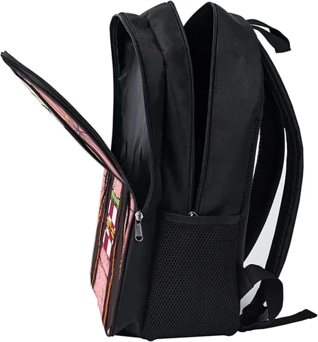 Vista 4 de Mochila de anime con estuche para lápices de alta capacidad, multifuncional, ligera, informal, mochilas de anime, Color2