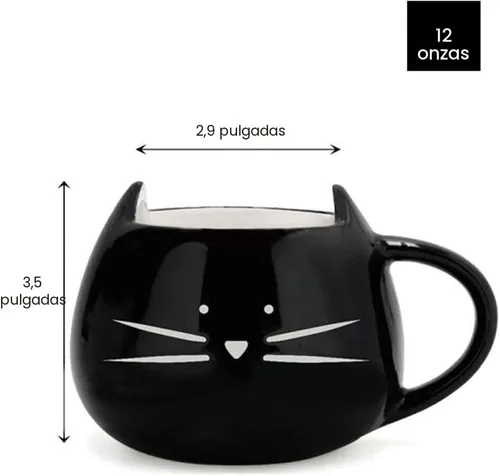 Vista 6 de Koolkatkoo Linda taza de café de cerámica con diseño de gato, 12 onzas, para amantes de los gatos, tazas de té, regalos para mujeres y niñas