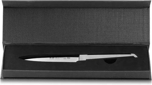 Vista 8 de Cangshan Cuchillo utilitario dentado forjado de acero alemán serie X, 5 pulgadas, plata