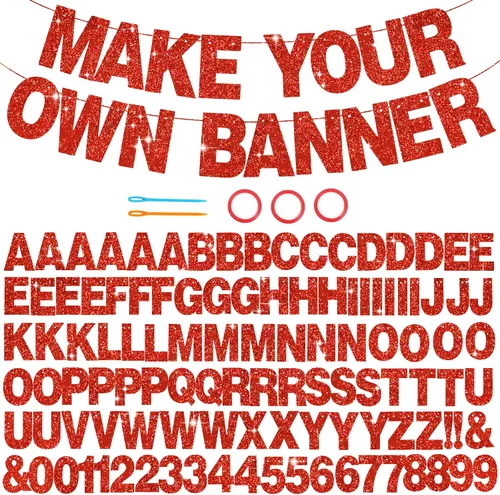 Vista 21 de 116 piezas de letras de la A a la Z DIY Banner personalizado Colorido