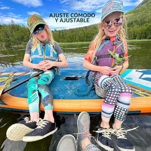 Vista 7 de Astral Otter 2.0 - Chaleco salvavidas para niños, cómodo, acolchado, USCG tipo III PFD, chaleco salvavidas para jóvenes, para SUP, vela y aguas Azul
