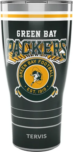 Vista 11 de Tervis Traveler NFL Green Bay Packers - Vaso de viaje con triple aislamiento vintage mantiene las bebidas frías y calientes, 20 onzas, acero