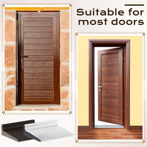 Vista 5 de Pangda 50 sellos para esquina de puerta, en forma de L, autoadhesivos, para reducción de ruido, interior y exterior, ahorro de energía