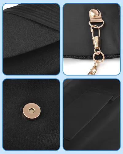 Vista 4 de TINDTOP Bolsos de mano para mujer de noche, bolsas de mano formales de fiesta, bolsos de hombro brillantes sobre bolsos de boda cóctel graduación