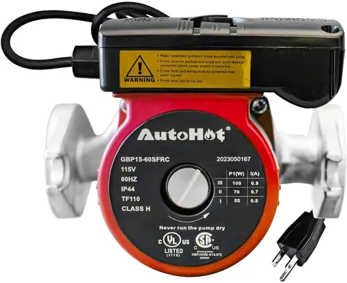 Vista 4 de AUTOHOT Sistema de bomba de recirculación de agua caliente a pedido DR055A-USK - Fácil instalación, certificado UL y NSF61. Ahorra agua y energía