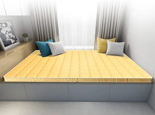 Vista 3 de 3e - Colchón ortopédico de látex natural con palma de coco, tapete grueso para suelo de tatami, sensación firme, plegable, portátil, cama