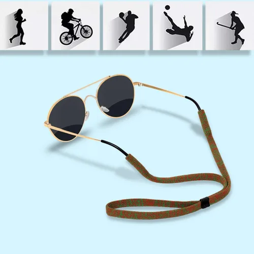 Vista 6 de Correa para gafas (paquete de 6) soporte para gafas, correa de nailon elástico suave para hombres y mujeres