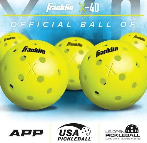 Vista 6 de Franklin Sports Juego de paletas y pelotas de pickleball - Raquetas de madera para pickleball + bolas - Activador - Aprobado por USAPA Juego