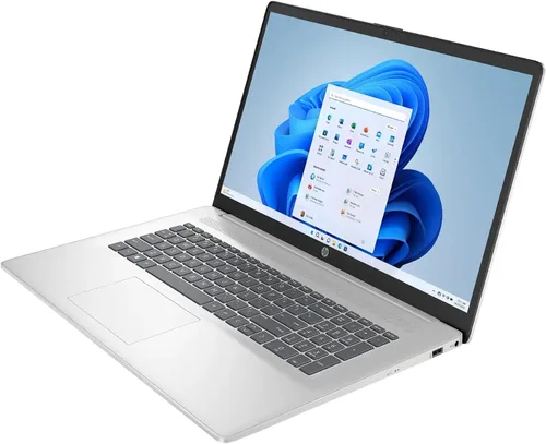 Vista 8 de HP Laptop empresarial con pantalla táctil 17, pantalla HD antirreflejo de 17.3 pulgadas, Windows 11 Pro, computadora Copilot, AMD Ryzen 5 7430U