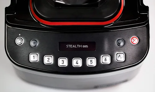 Vista 3 de Blendtec Licuadora comercial Stealth 885 con motor sin escobillas + (2) tarros WildSide de 90 onzas