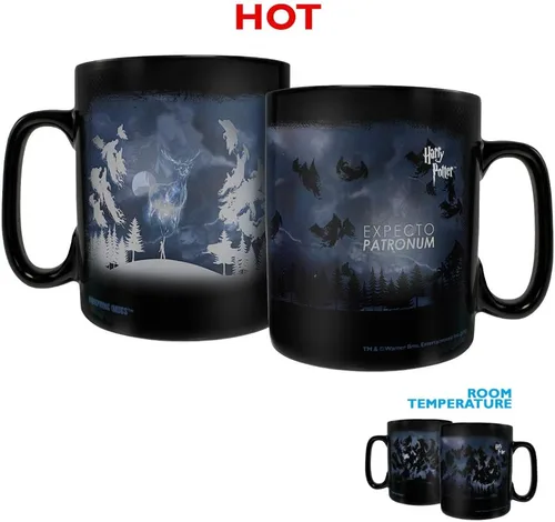 Vista 9 de Harry Potter Expecto Patronum Spell - Taza de cerámica sensible al calor, 16 onzas