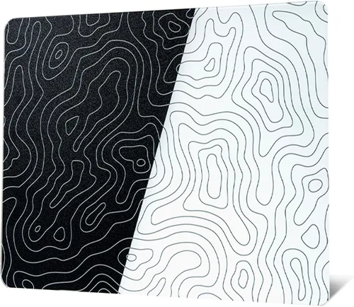 Vista 8 de XVX - Alfombrilla de mouse de vidrio para juegos, color negro, para deportes electrónicos, alfombrilla grande de 16.2 x 12.2 pulgadas, alfombrilla