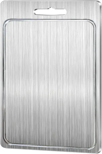 Vista 10 de Stainless Steel Chopping Board - Double Sided Metal Cutting Board - Fruit Cutting Block, for Meat Fruits Vegetables(25x15cm)