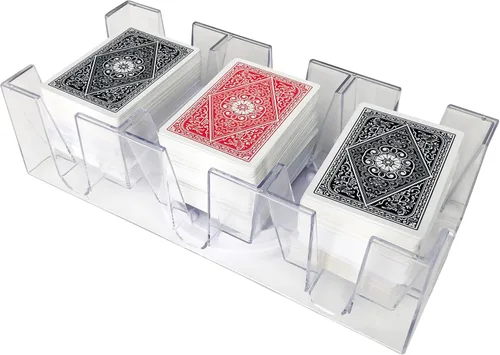Vista 3 de Yuanhe - Bandeja giratoria para cartas de 9 barajas, soporte para cartas