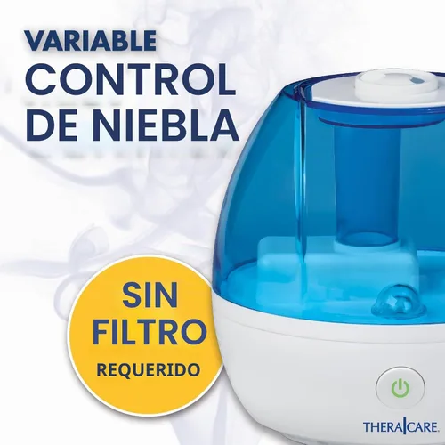 Vista 5 de Humidificador ultrasónico TheraCare Cool Mist, 0.5 galones