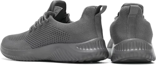 Vista 3 de Zapatos de tenis sin cordones para hombre, ligeros, transpirables, informales, suela suave, malla para el trabajo, gimnasio, tenis