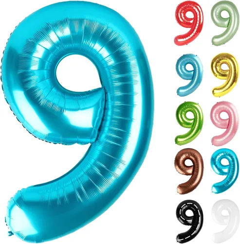 Vista 355 de Globo negro del número 0 de 40 pulgadas – globo número 0, decoraciones