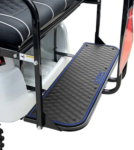 Vista 9 de Rear Step Rubber Floor Mat for Golf Cart Models Equipped with MadJax Genesis 150, GTW MACH1, or MODZ Flip4 Rear Seat Kits Durable Full Coverage