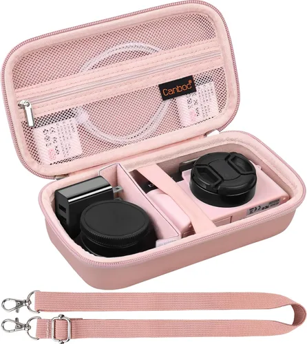 Vista 9 de Canboc Funda para cámara digital 4K para Femivo/IWEUKJLO/VETEK/VJIANGER 4K 48MP Vlogging para fotografía y video, bolsa para cámara de vlog