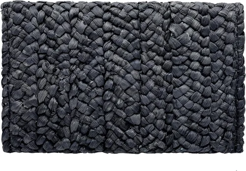 Vista 2 de Bolsos de mano de paja para mujer, bolsos tejidos de paja de maíz, bolsos de playa