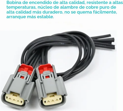Vista 6 de MAMIKO Arnés de Conector Pigtail de Bobina de Encendido CU2Z-14S411-AFA para Ford Expedition F150 Explorer Flex Lobo Taurus Transit-150 Transit-250