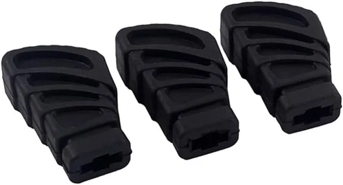 Vista 8 de HEALLILY Pies de goma de tambor para hardware de tambor Soporte de platillos Soporte de percusión Piezas Tamaño L 3pcs (negro)