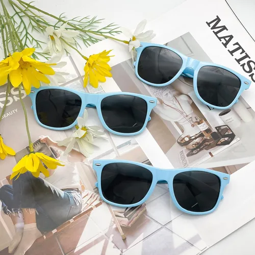 Vista 129 de Suministros para regalos de fiesta de colores neón Paquete de 8 gafas de sol unisex
