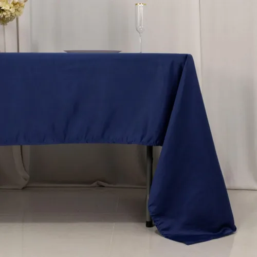 Vista 47 de Efavormart - Mantel rectangular de satén sin costuras, color azul polvoriento, 60 x 126 pulgadas Azul empolvado