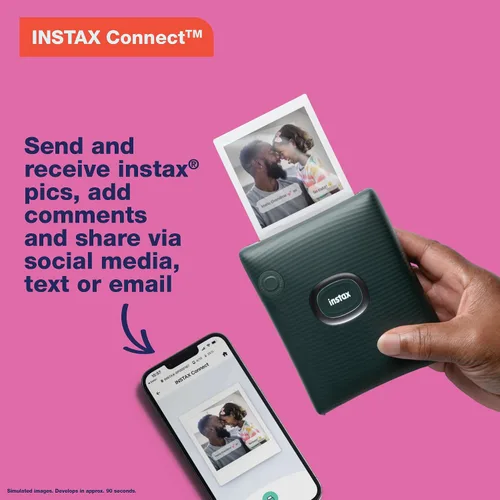 Vista 5 de Impresora para smartphone Fujifilm Instax Square Link - Blanco ceniza