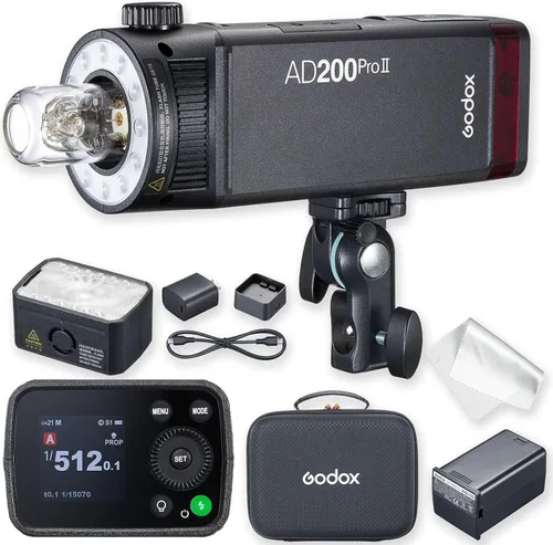Vista 2 de GODOX Flash AD200Pro AD20Pro 200Ws Pocket Outdoor Flash Strobe