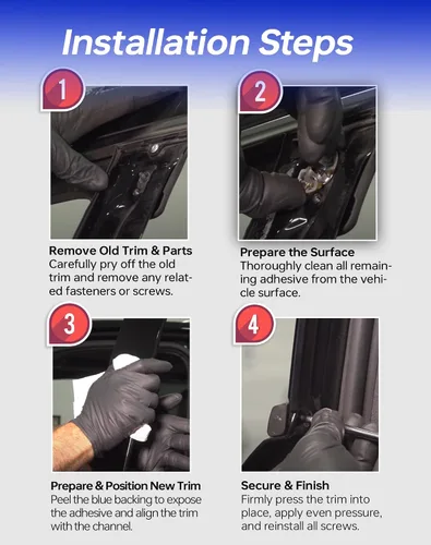 Vista 7 de Flecto Moldura de puerta, panel de moldura de puerta, lado del conductor (izquierdo), compatible con Ford Explorer 2011-2019, teclado de entrada sin