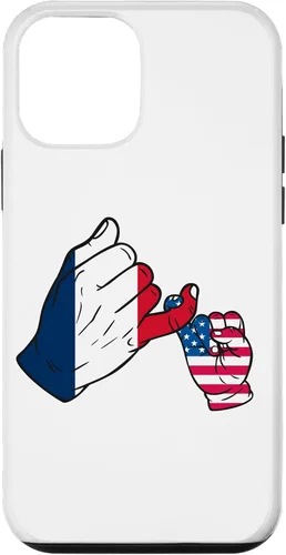 Vista 12 de iPhone XR Parent and child France USA family Case
