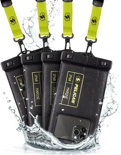 Vista 16 de Pelican Marine - Bolsa impermeable para teléfono IP68 con bolsillo de almacenamiento (grande) - Estuche impermeable flotante para teléfono