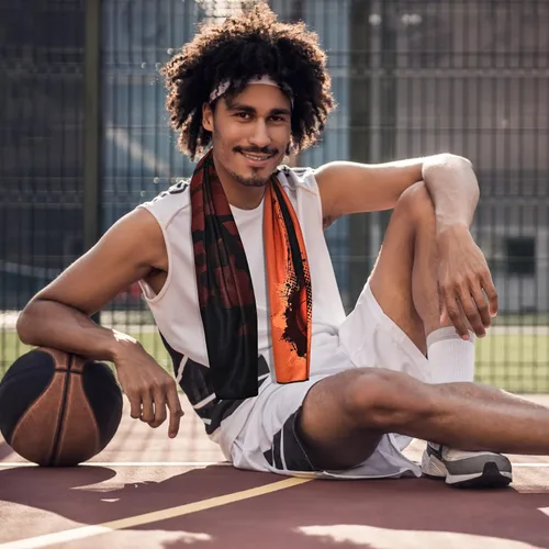 Vista 8 de Sukeen Toallas refrescantes para cuello y cara con estilo de baloncesto, toallas de sudor frescas para climas cálidos, toallas de microfibra