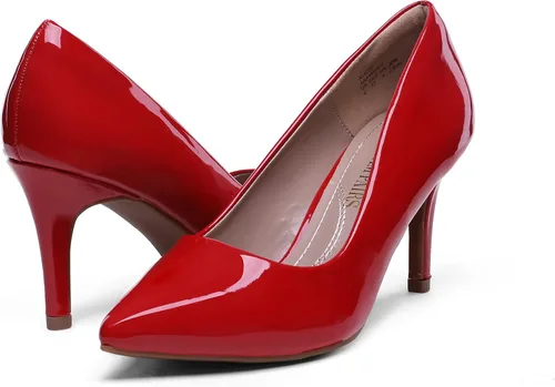 Vista 5 de DREAM PAIRS Zapatos de tacón alto con punta puntiaguda para mujer