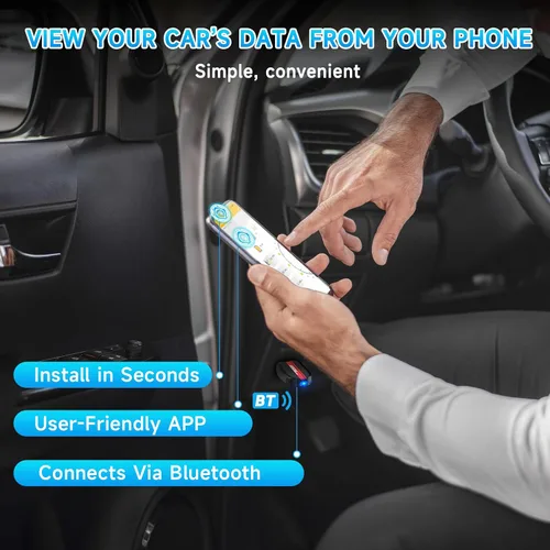 Vista 3 de ANCEL Escáner VD500 OBDII con ANCEL BD500 All System Bluetooth 5.0 OBD2 escáner compatible con VW Audi Seat Skoda Seat Diagnóstico