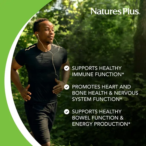 Vista 4 de NaturesPlus Magnesio - 200 mg, 180 Tabletas - Vegetariano, Sin Gluten - 180 Porciones