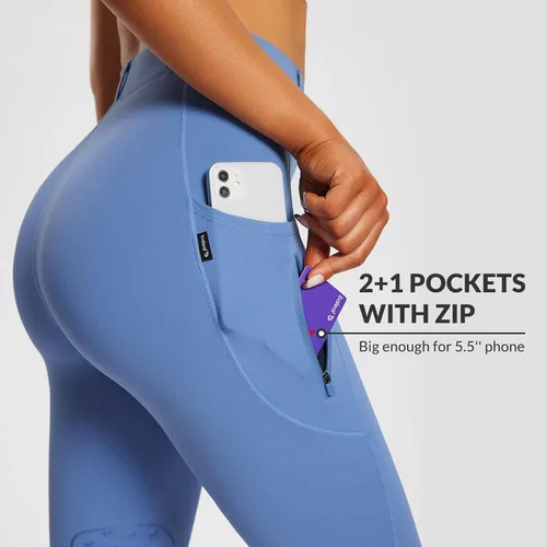 Vista 8 de baleaf Pantalones de equitación para mujer, pantalones ecuestres con parche en la rodilla, mallas de equitación con trabillas para cinturón