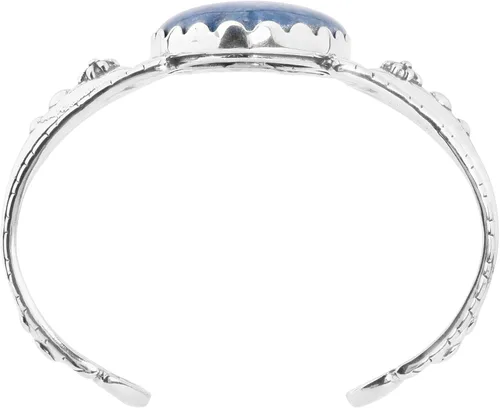Vista 6 de Pulsera de plata de ley con piedras preciosas de flecha tamaño S M L Metal howlita