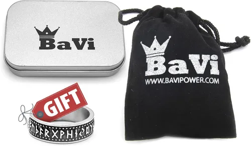 Vista 7 de BAVIPOWER Collar de martillo de Thor de acero inoxidable con cabeza de lobo cadena de cuero escandinavo vikingos nórdicos joyería para hombres